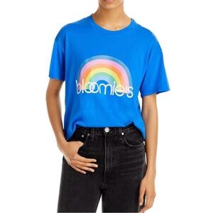 Bloomies Womens Rainbow Graphic Cotton Tee T-Shirt Size XS